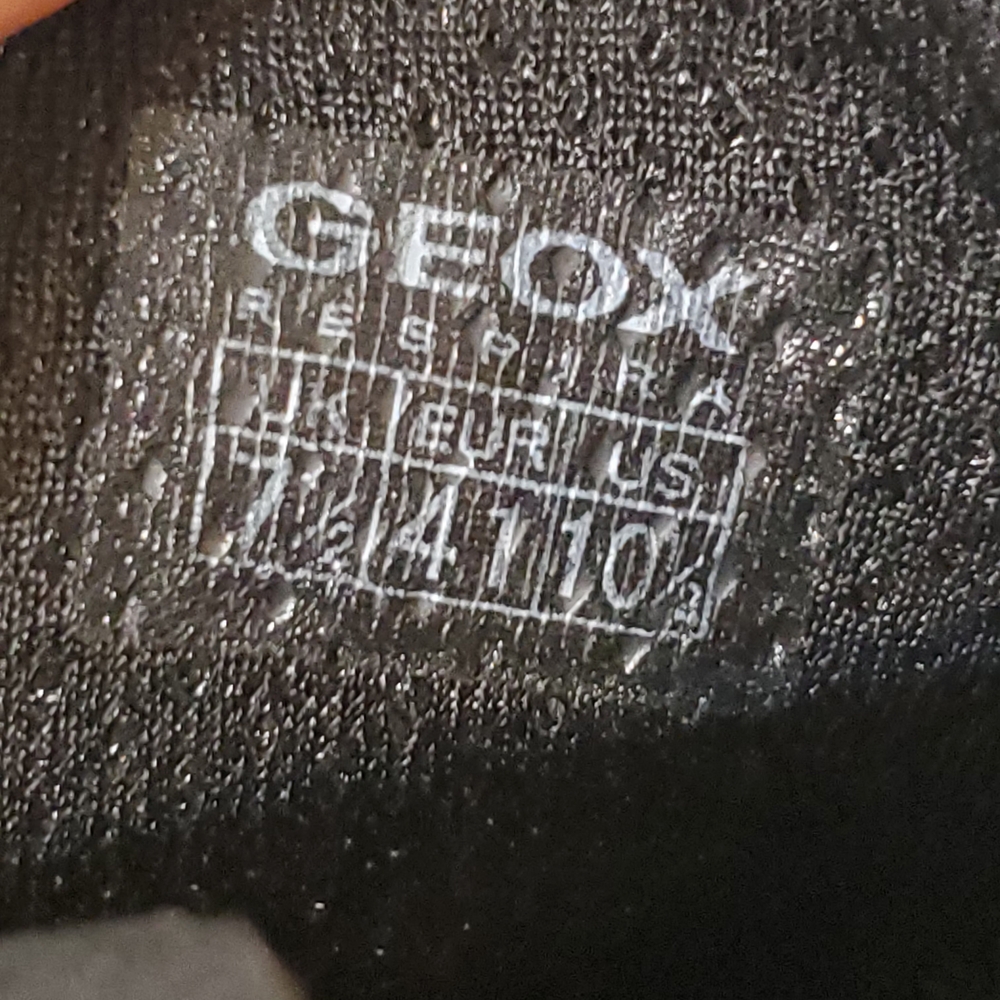 Geox Black Leather Sneakers Gold Zipper Geox Blomiee Sneaker - Picture 7 of 7